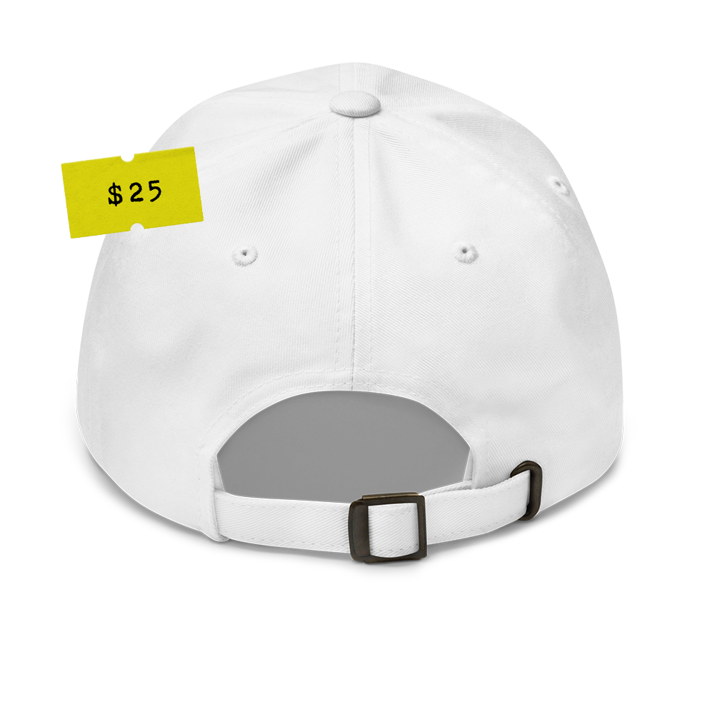 ORANGE MAN - DAD HAT - WHITE