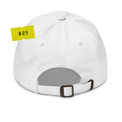 ORANGE MAN - DAD HAT - WHITE