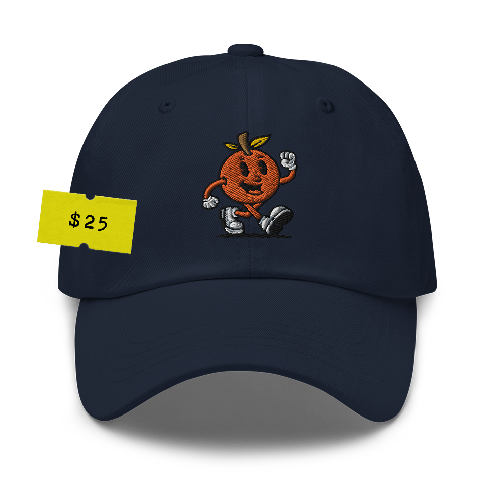 ORANGE MAN - DAD HAT - NAVY