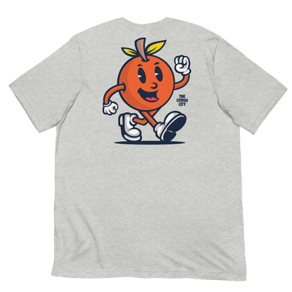 ORANGE MAN TEE - UNISEX - GREY HEATHER