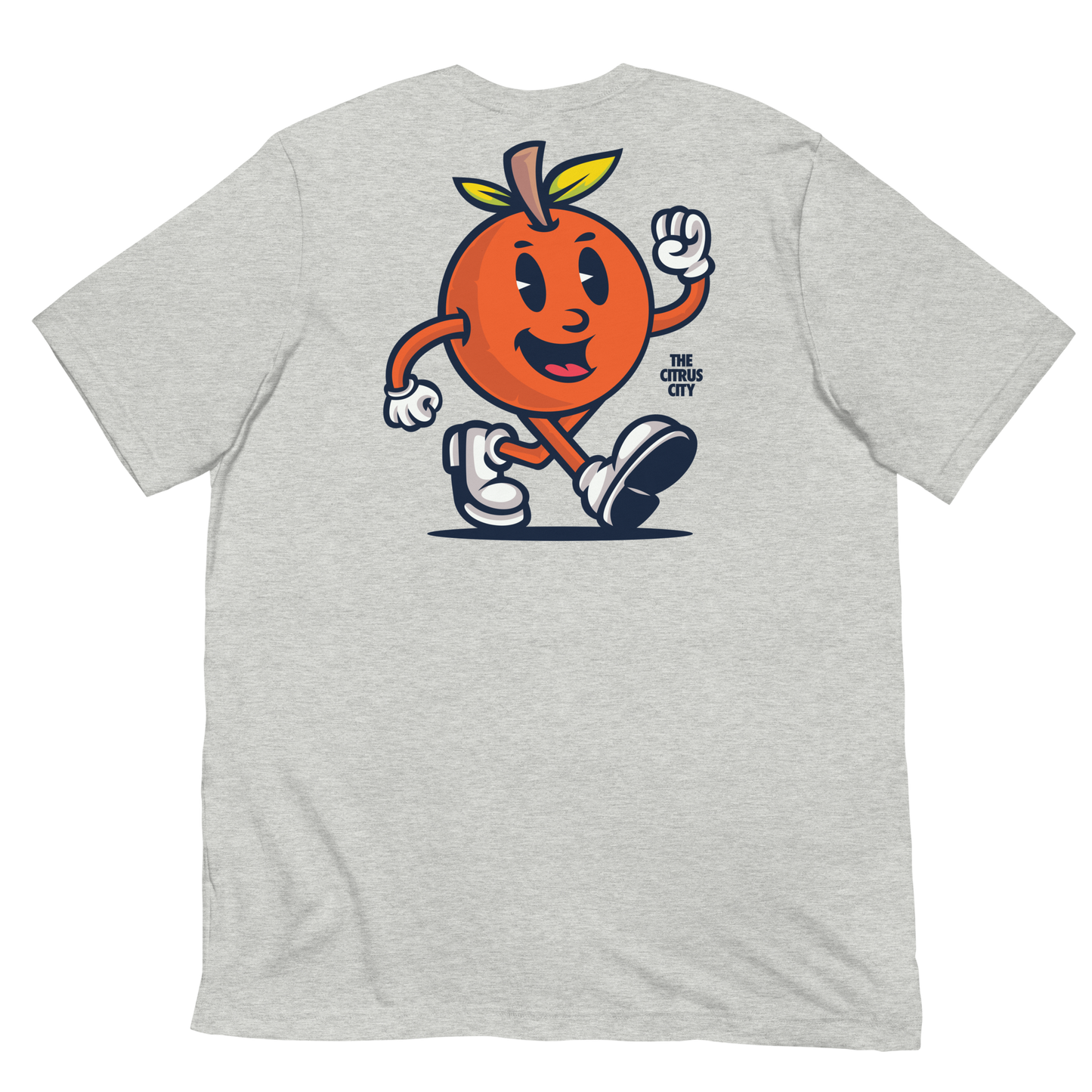 ORANGE MAN TEE - UNISEX - GREY HEATHER