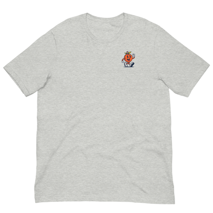 ORANGE MAN TEE - UNISEX - GREY HEATHER