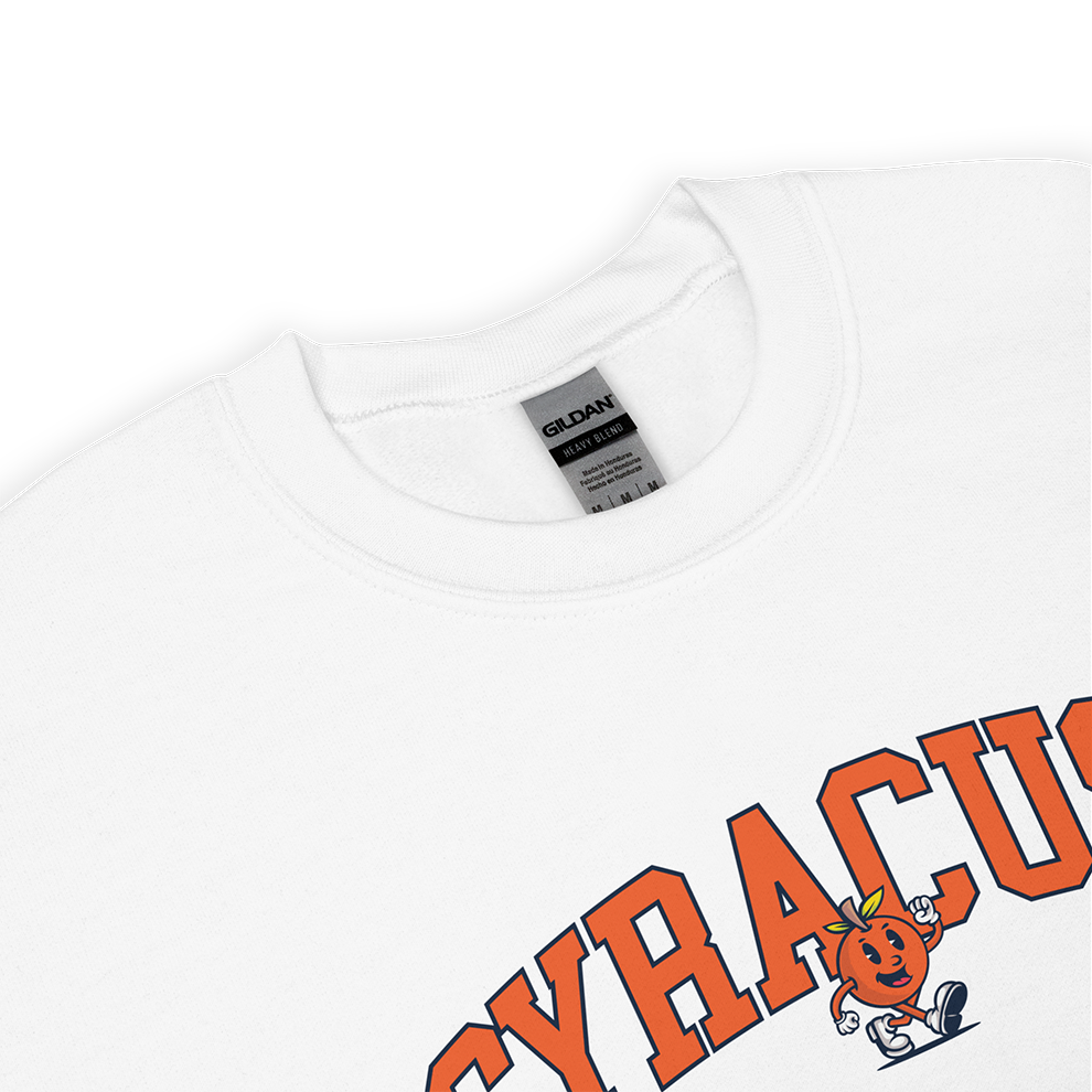 SYRACUSE UNISEX SWEATSHIRT - WHITE